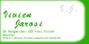 vivien jarosi business card